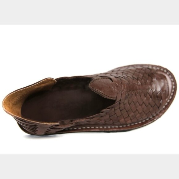 SIDREY Women Thick-Mexican Sandals Pachuco Style Handmade Brown Huaraches Size 8 - Picture 4 of 7